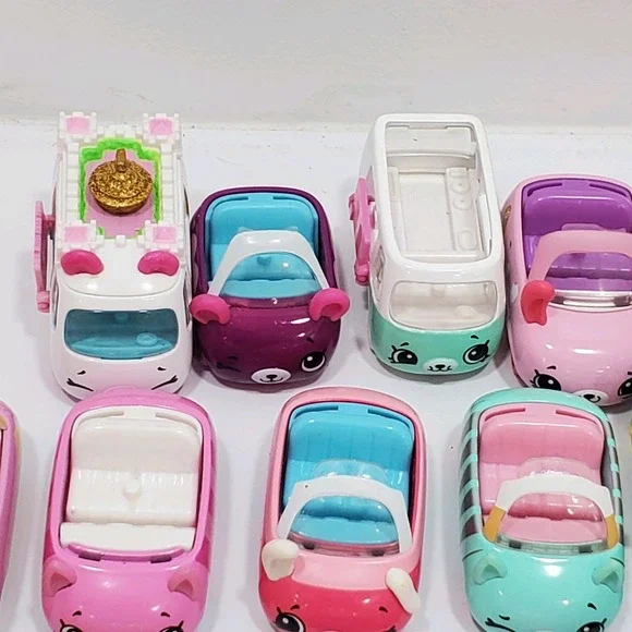 Shopkins Cutie Car 20 Assorted Diecast Cars Buses & 9 Mini Figures Collection - Picture 8 of 9